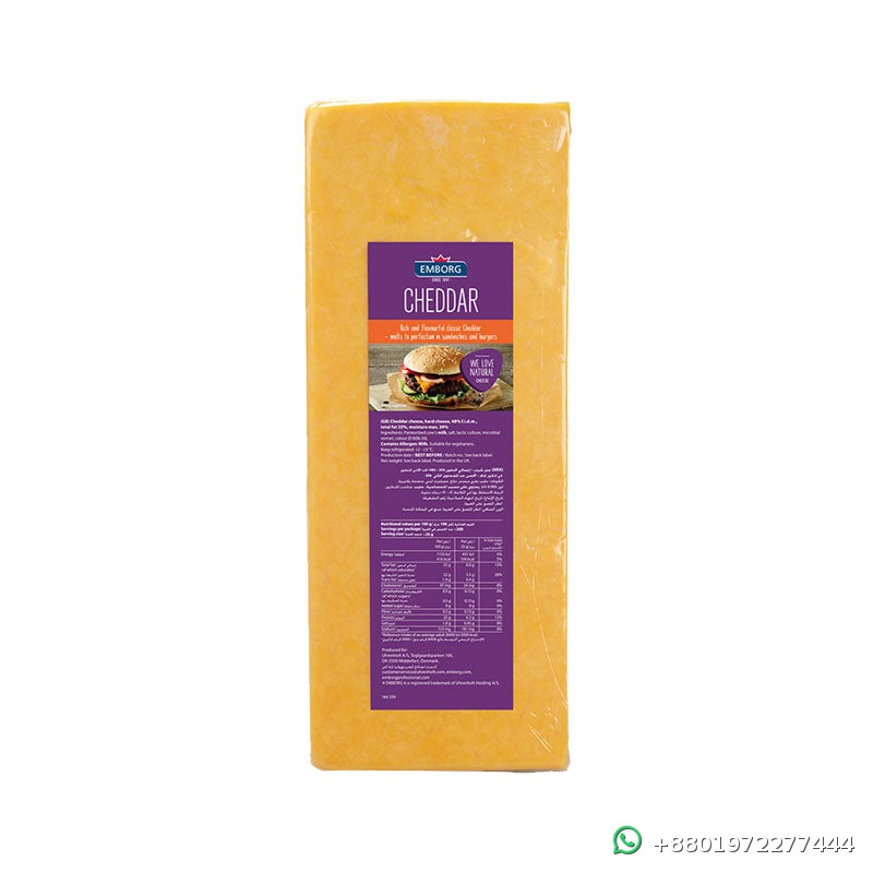 Emborg Cheddar Cheese Colored 2.5kg - Best Price in Bangladesh | Shampoobd