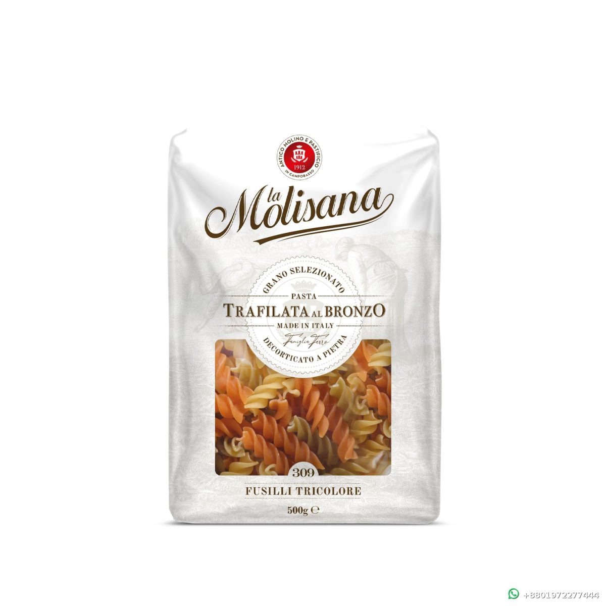 La Molisana Fusilli Tricolore N309 500gm - Buy Online Bangladesh