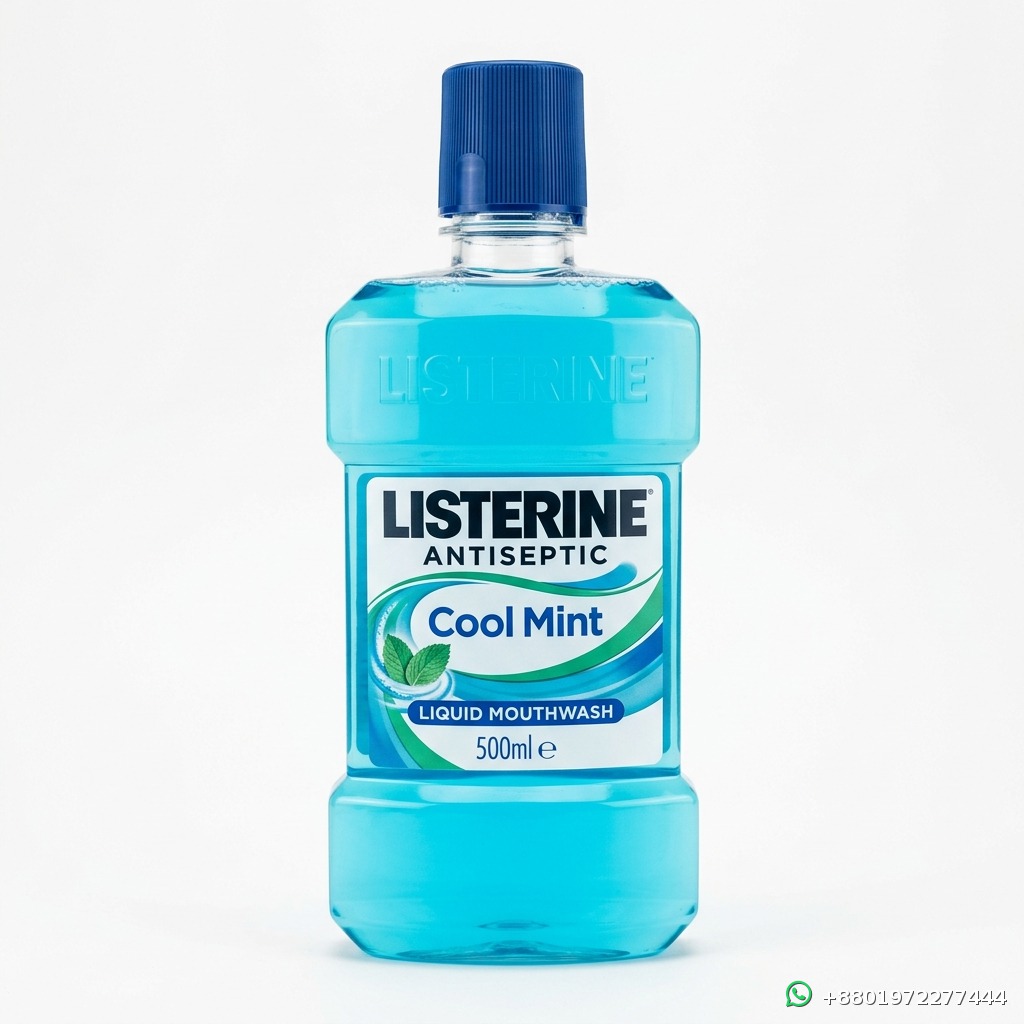 Listerine Cool Mint Liquid Mouthwash 500ml - Best Price in Bangladesh | Shampoobd