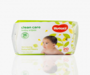 Huggies - Clean Care Baby Wet Wipes 3 x 20 Pcs - Best Price in Bangladesh | Shampoobd
