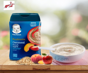 Gerber Probiotic Oatmeal Peach Apple Cereal 227gm - Best Price in Bangladesh | Shampoobd