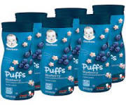 Gerber Blueberry Puffs | Blueberry Puffs Snacks For Baby - Best Price in Bangladesh | Shampoobd