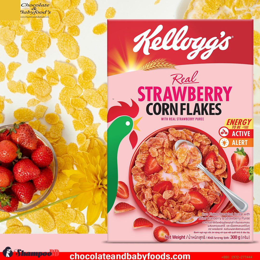 Kellogg's Strawberry Corn Flakes 300g - Best Price in Bangladesh | Shampoobd
