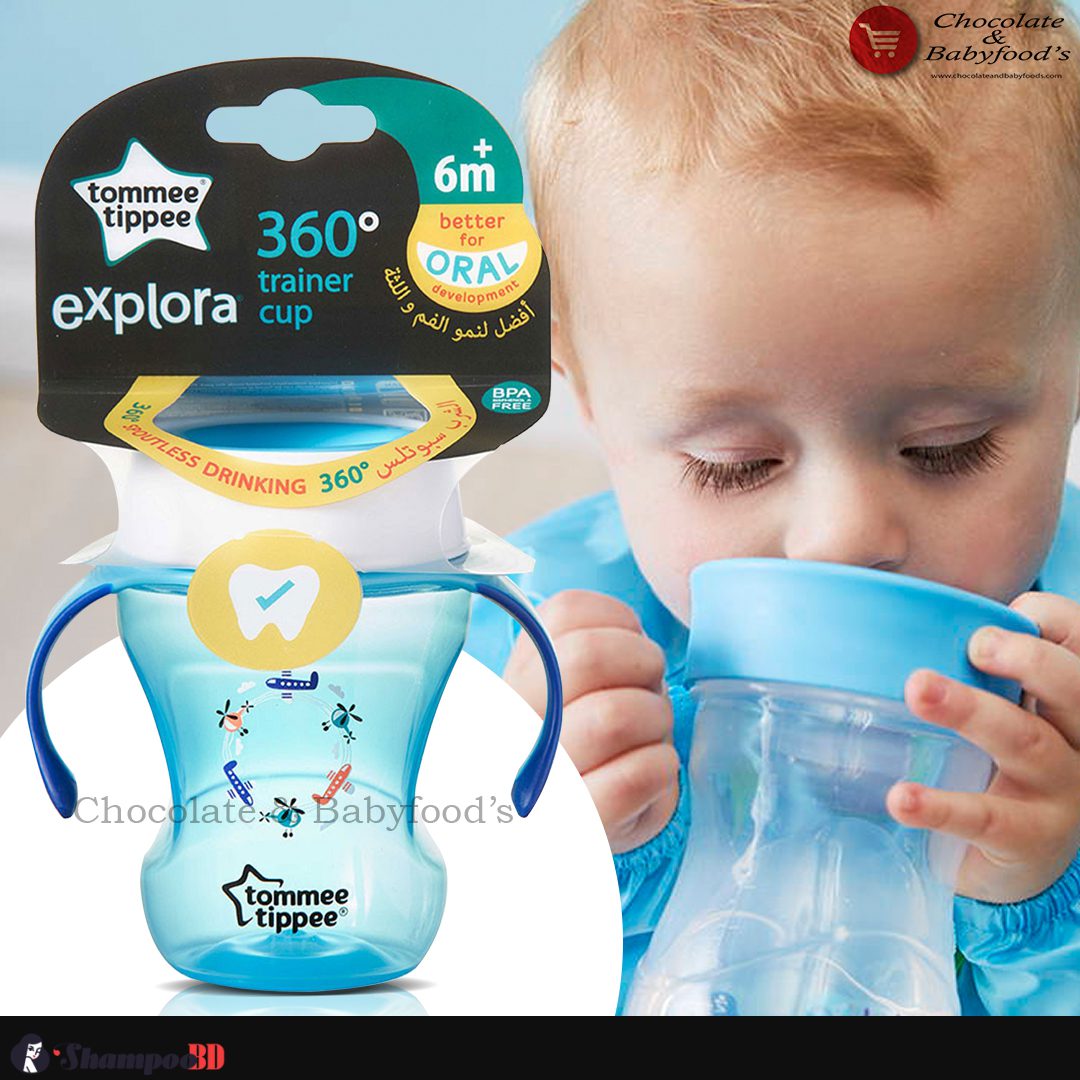 Tommee Tippee Explora 360 Trainer Cup 6m+ 230ml - The Perfect Transition Cup for Your Little One! - Best Price in Bangladesh | Shampoobd