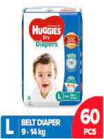 Huggies Dry Belt L 60pcs Pack - Best Price in Bangladesh | Shampoobd