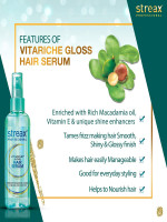 Buy Streax Professional Vitariche Gloss Hair Serum 100 ml online – Trusted Cosmetics Shop Bangladesh | Shampoobd