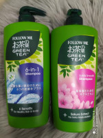 Buy "Experience Natural Brilliance with Follow Me Green Tea 6-in-1 Shampoo – The Ultimate Haircare Solution" online – Trusted Cosmetics Shop Bangladesh | Shampoobd