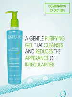 Bioderma - Sébium Foaming Gel - Face and Body Cleanser - Makeup Remover Cleanser - Face Wash for Combination to Oily Skin 200ml