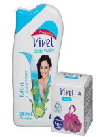Vivel Mint Cucumber Body Wash (Free Loofah) 200 ml. - Best Price in Bangladesh | Shampoobd