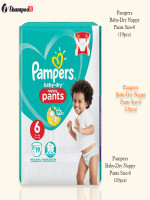 Pampers Baby-Dry Nappy Pants Size-6 (19pcs) - Best Price in Bangladesh | Shampoobd