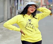 6 color Girls/ ladies new fashionable winter cute hoddy ( yellow + pink + blue + black + marun + Ash color) - Price in Bangladesh - Best Price in Bangladesh | ShampoBD