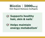 Nature’s Bounty Biotin 5000 mcg 150 Softgels - Price in Bangladesh