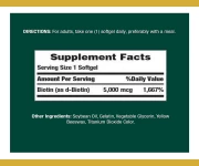 Nature’s Bounty Biotin 5000 mcg 150 Softgels