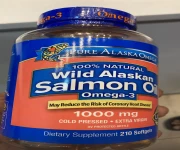 Pure Alaska Omega-3 Wild Alaskan Salmon Fish Oil 1000mg (210 Capsules) - Price in Bangladesh