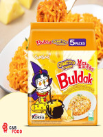 Samyang Buldak&nbsp;Quattro Cheese Hot Chicken Flavor Ramen Noodles 5pcs Pack 725G - Best Price in Bangladesh | Shampoobd