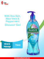 Palmolive Aroma Sensation Mineral Massage with Sea Salt, Aloe Vera & Peppermint Shower Gel 750ml - Best Price in Bangladesh | Shampoobd