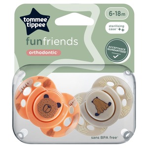 Tommee Tippee Air Style 2 Orthodontic Soother (Black & Yellow Color) 6-18m Baby - Best Price in Bangladesh | Shampoobd