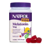 Natrol Kids Melatonin 1mg, Dietary Supplement for Restful Sleep, 60 Berry-Flavored Gummies, 60 Day Supply