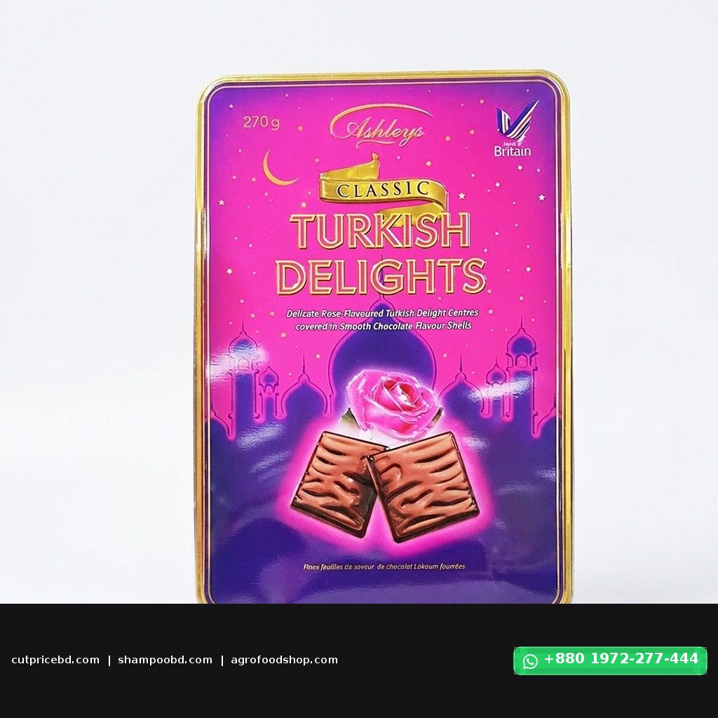 Ashleys Classic Turkish Delights Smooth Chocolate Shells 270g