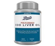 Boots Cod Liver Oil Max Strength 1000mg 180 Capsules