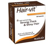 HealthAid Hair-Vit – Strong, Thick &amp; Shiny Hair 90 Capsules