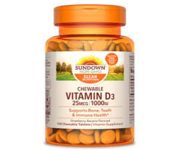 Sundown Naturals® Vitamin D3 25mcg (1000 IU) 120 Tablets