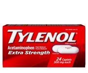 Tylenol Extra Strength 500mg Acetaminophen Pain Reliever &amp; Fever Reducer 24 Tablets