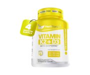 HerbTonics Vitamin K2 + D3 With Bioperine 120 Vegetarian Capsules