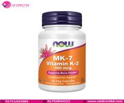 NOW Supplements MK-7 Vitamin K-2 100mcg Cardiovascular Support Supports Bone Health 60 Veg Capsules
