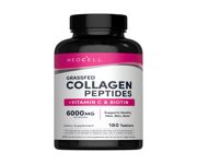 Neocell Grassfed Collagen Peptides + C &amp; Biotin 180 Caplets