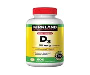 Kirkland Signature D3 50mcg (2000iu) 600 Softgels