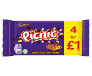 Cadbury Picnic 4bars pack 128G