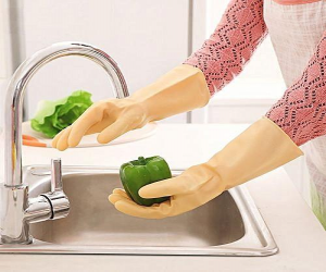 Kitchen Hand Gloves 1 Pair ( Multy color ) - Price in Bangladesh