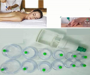 12pcs/set Chinese Health Care Medical Vacuum Body Cupping Therapy Cups Massage - Price in Bangladesh