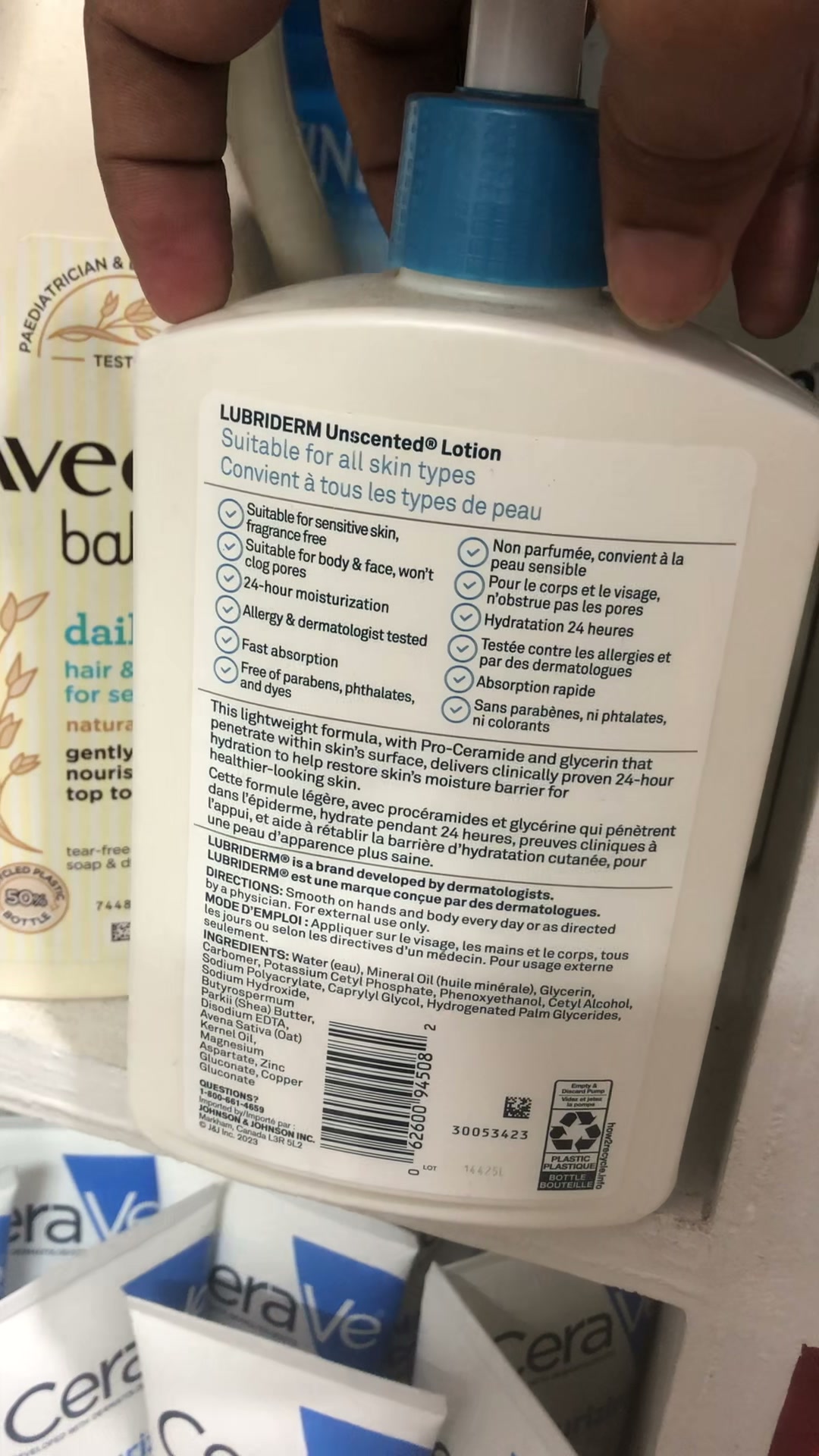 Lubriderm Unscented Lotion 480ml