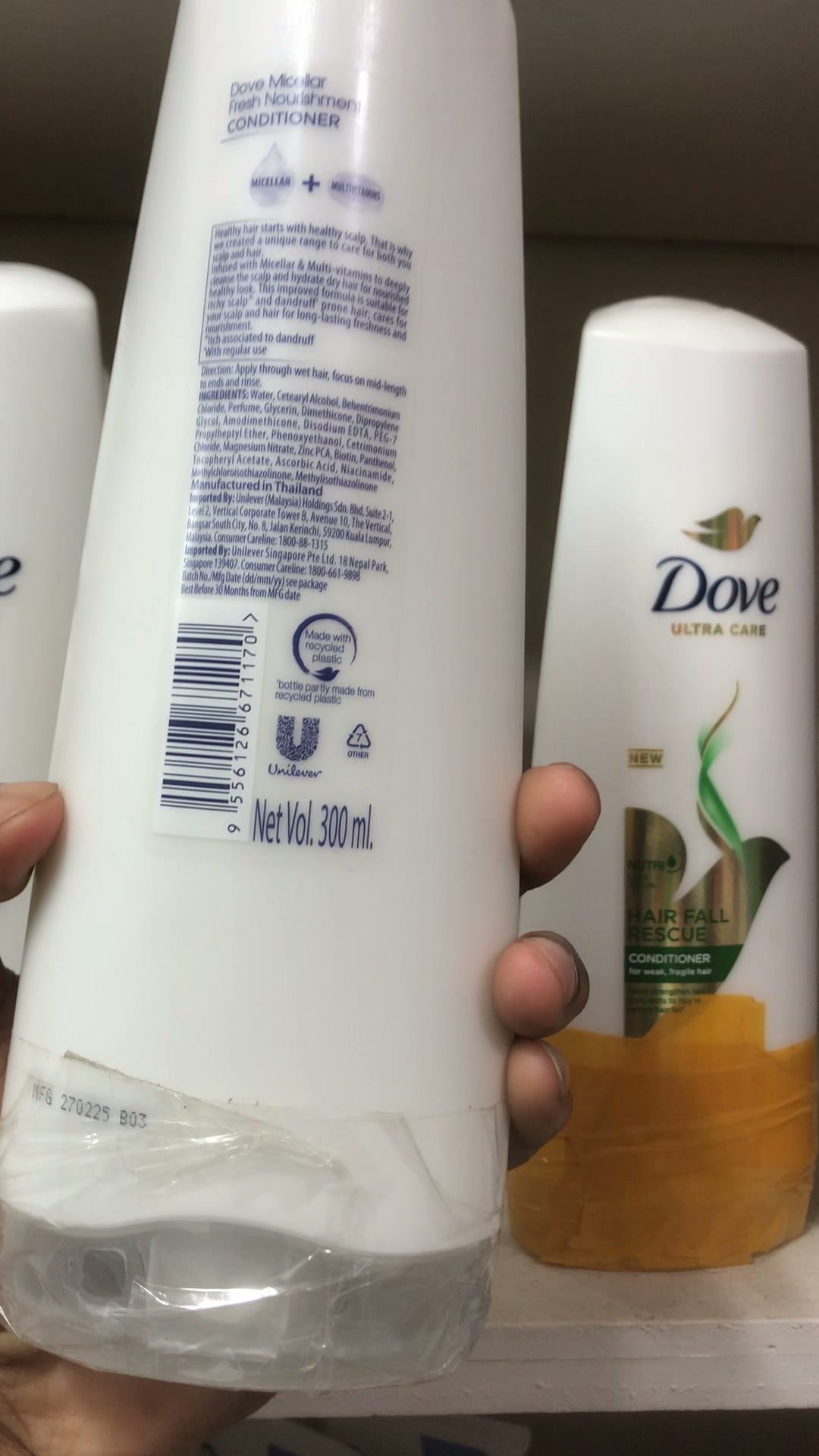 Dove Micellar Fresh Nourishment Shampoo 300ml