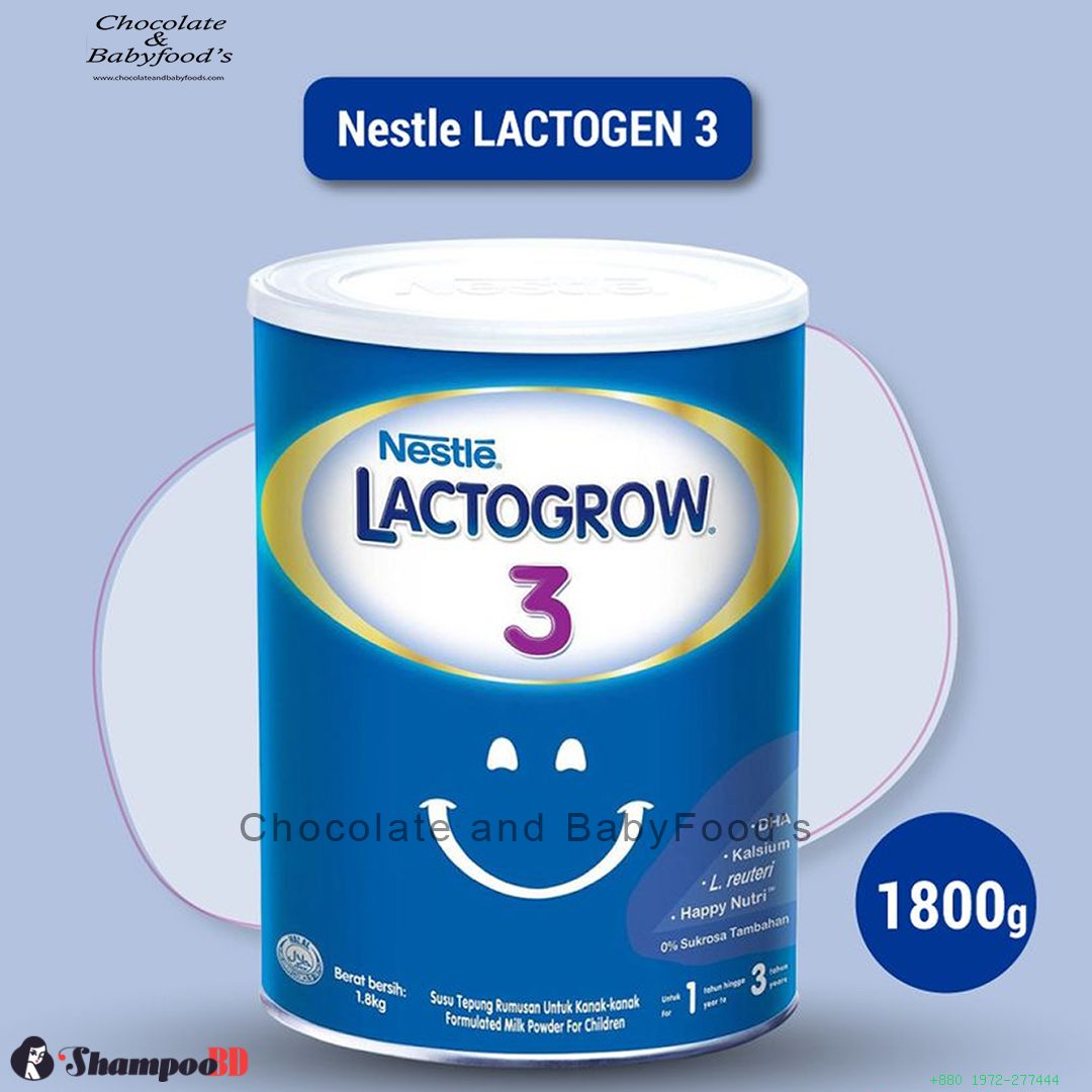 Nestle Lactogrow 3 - Best Nutrition for Toddlers (1 to 3 Years) 1800G
