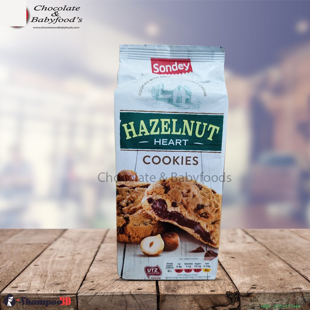Sondey Hazelnut Heart Cookies 200g