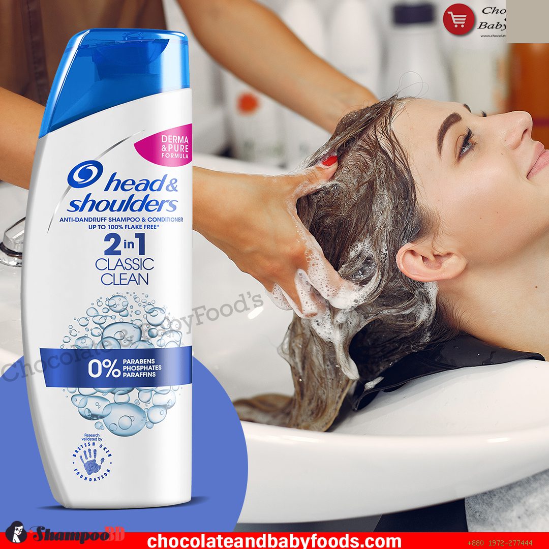 head & shoulders 2 in 1 Classic Clean Anti-Dandruff Shampoo & Conditioner 450ml