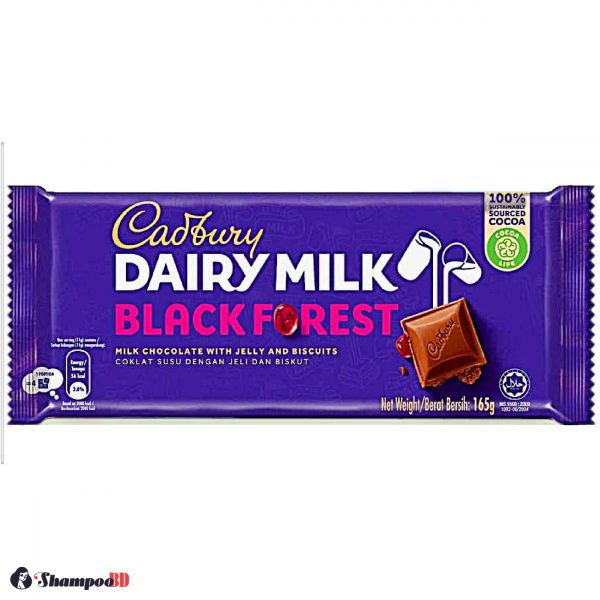 Cadbury Dairy Milk Black Forest Chocolate Bar 160G