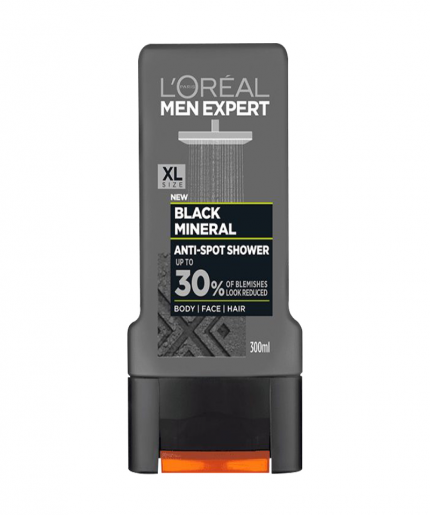 Loreal Men Expert Black Mineral Anti-Spot Shower Gel 300ml