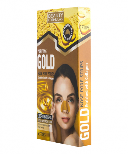 Beauty Formulas Purifying Gold Nose Pore Strips 6 Strips