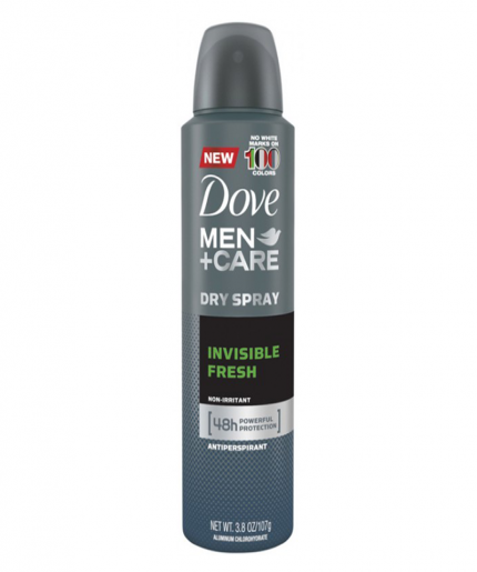 Dove Men+Care No White Marks Invisible Fresh Dry Spray Antiperspirant Deodorant 245ml