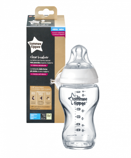 Tommee Tippee Closer to Nature Glass feeding Bottle 250ml
