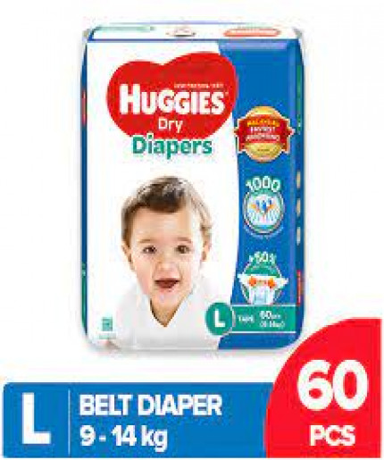 Huggies Dry Belt L 60pcs Pack