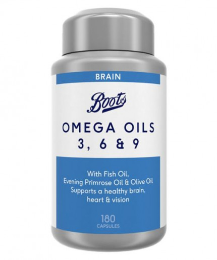 Boots Omega Oils 3,6& 9 For Brain 180 Capsules