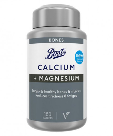 Boots Bones Calcium + Magnesium 180 Tablets
