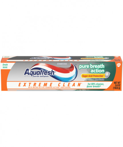 Aquafresh Extreme Clean Pure Bresath Action 185.7g