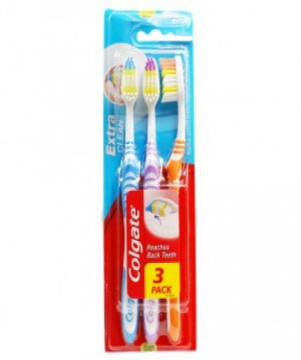 Colgate Extra clean toothbrush 3pcs