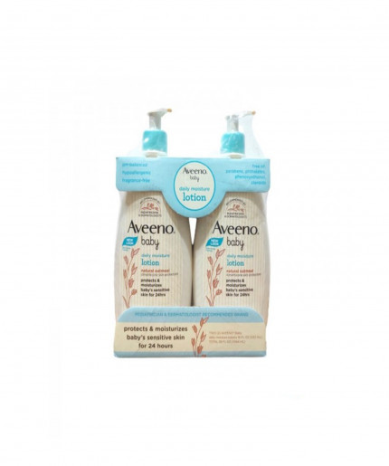 Aveeno Baby Daily Moisture Lotion Fragrance Free- 2 pack